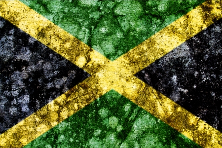 jamaica grunge flagの写真素材