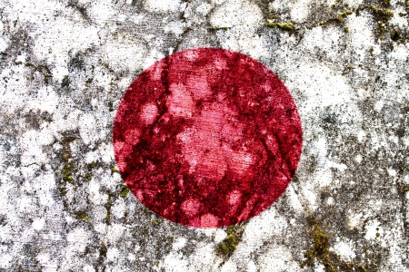 japan grunge flagの写真素材