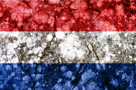 netherlands grunge flagの写真素材