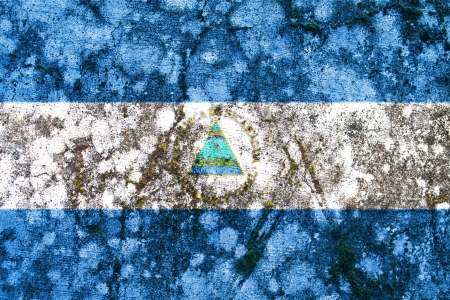 nicaragua grunge flagの写真素材