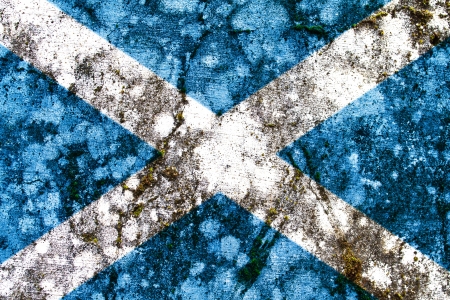 Scotland grunge flagの写真素材