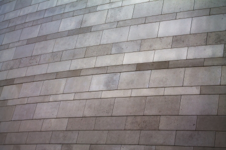 Rectangular pieces in a grey marble wall textureの写真素材