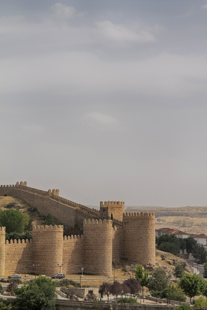 Fortification of Avila in Castile and Leon in Spainのeditorial素材