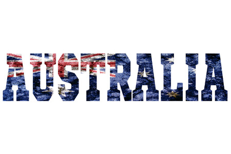 Country Name with flag inside the lettersの写真素材