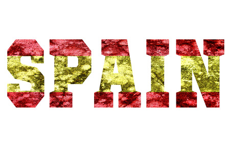 Country Name with flag inside the lettersの写真素材