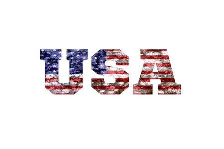 Country Name with flag inside the lettersの写真素材