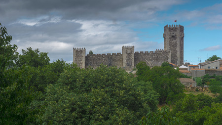 Portugal, Guarda District, Beira Interior, Sabugal Medieval castleのeditorial素材