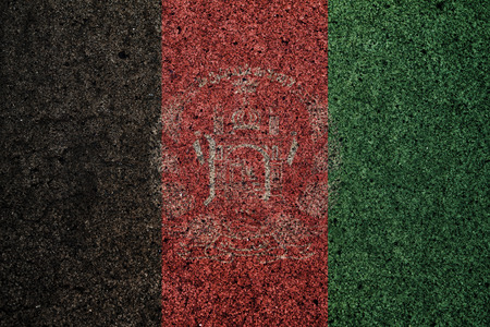 afghanistan flag with a vintage effect in the backgroundの写真素材