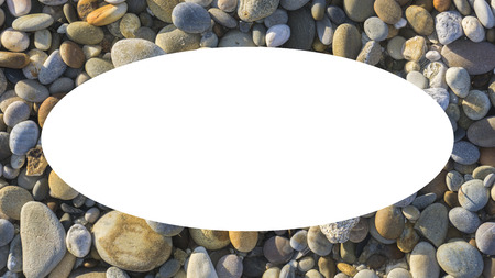 macro from abstract background with round peeble stonesの写真素材