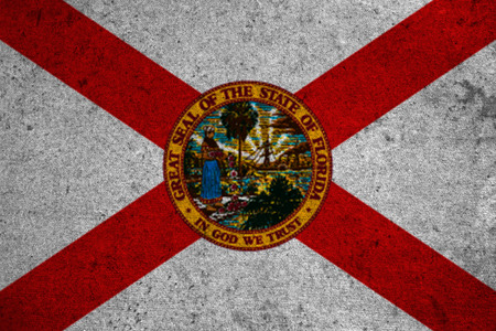 graphic american state grunge flag of floridaの写真素材