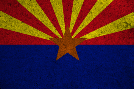 graphic american state grunge flag of arizonaの写真素材