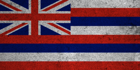 graphic american state grunge flag of hawaiiの写真素材