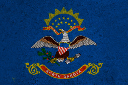 graphic american state grunge flag of north dakotaの写真素材