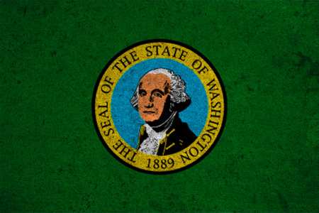 graphic american state grunge flag of washingtonの写真素材