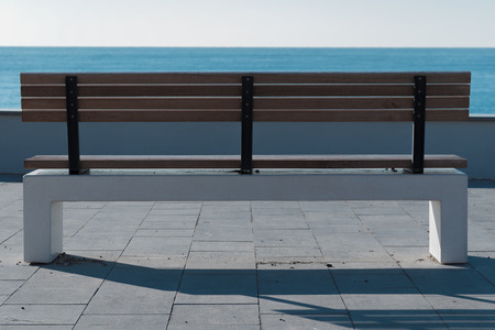 Bench in Riva Trigosoの写真素材
