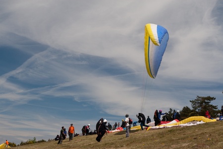 Paraglidersのeditorial素材
