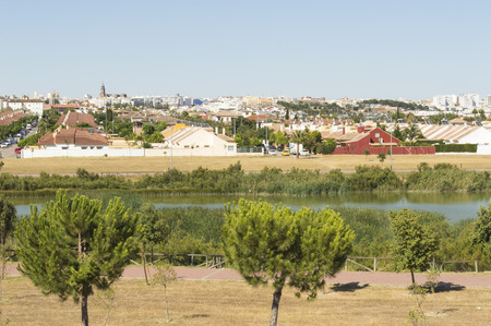Jerez de la Frontera, Cadiz province, Andalucia, southern Spain, photo taken towards the lagoon of Torrox. Photo taken on: July 1, 2017のeditorial素材