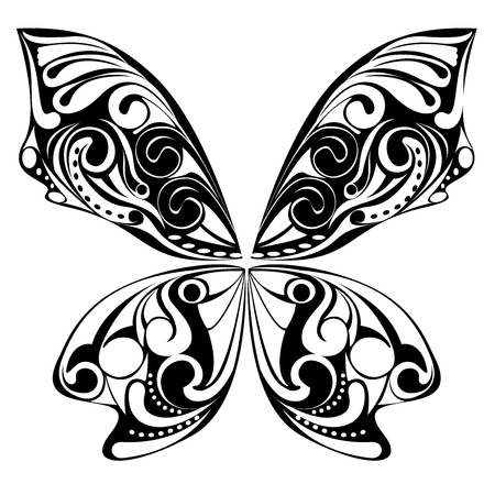 black butterflyのイラスト素材