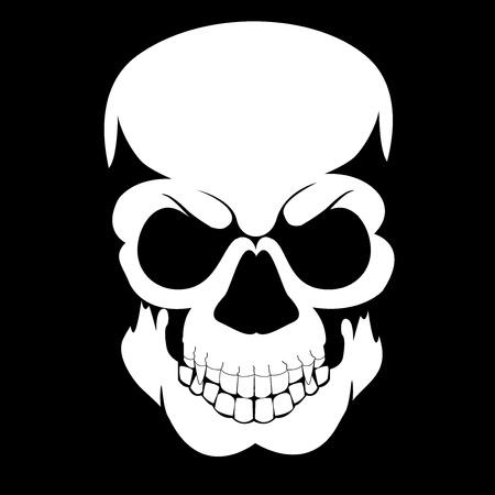 black skullのイラスト素材