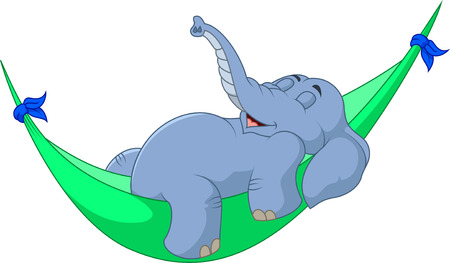 cute baby elephantのイラスト素材