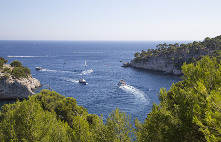 calanques of cassis, near marseilleの写真素材