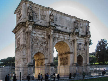 Rome, 23 February, 2019: ruins of the ancient city of Romeのeditorial素材