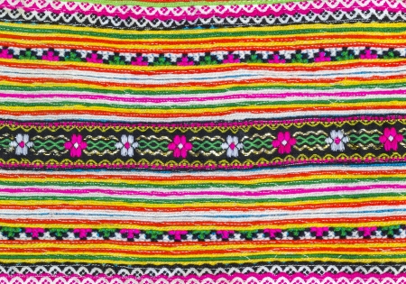 Closeup colorful of  alternation fabric pattern background