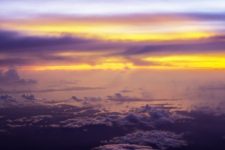 Dramatic sunset of sky in nature backgroundの写真素材