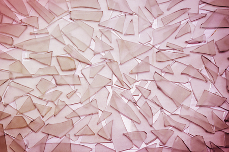 Closeup pieces broken of mirror glass  backgroundの写真素材