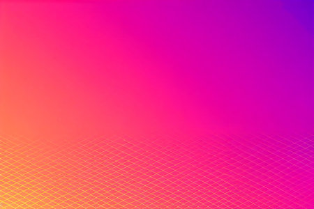 A vertical background image featuring vibrant neon gradient colors, transitioning from orange/yellow...