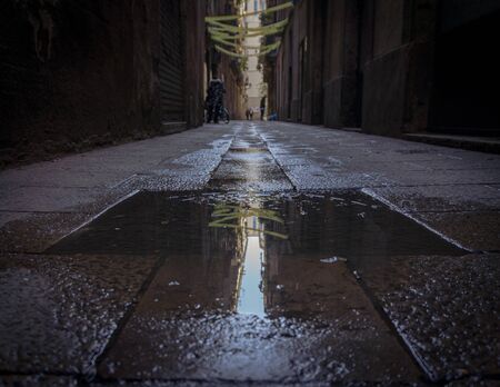 Street in Barcelonaの写真素材