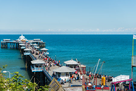 Llandudno Sea Front in North Wales, United Kingdomのeditorial素材