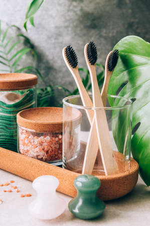 Set of Eco Friendly Bath Items, such as bath salts, reusable cotton pads, diffuser, bamboo...