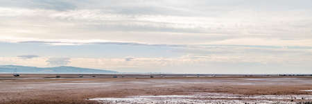 Thurstaston beach during low tideの写真素材