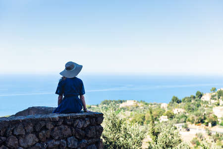 European vacation with fantastic viewsの写真素材