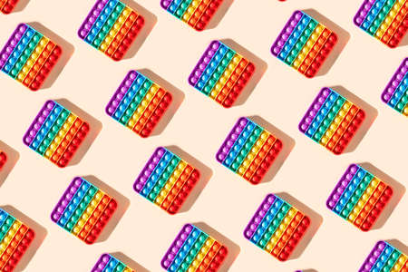 Pattern Rainbow PopIt Bubble Sensory Fidget Toys
