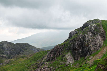 Snowdonia National Park in North Wales, UKの写真素材