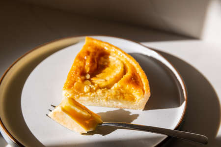 Slice of autumn Apple pieの写真素材