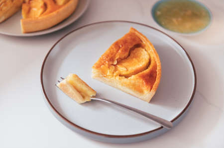 Slice of autumn Apple pieの写真素材