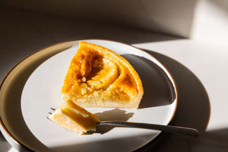 Slice of autumn Apple pieの写真素材