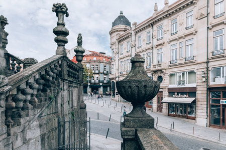 Porto city centre in autumn