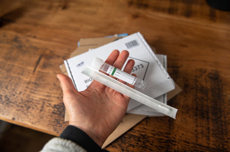 Home Coronavirus kit for COVID19 testのeditorial素材