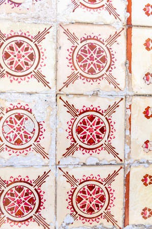 Walls with tiles Azulejo in Portugalの写真素材