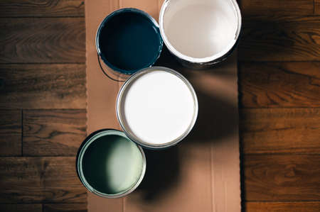 Wall paint cansの写真素材