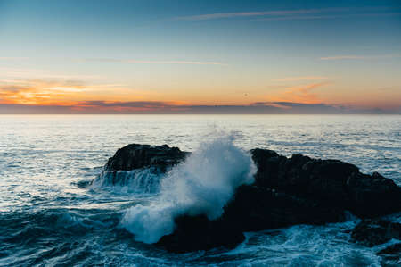 Sunset over the Atlantic Ocean