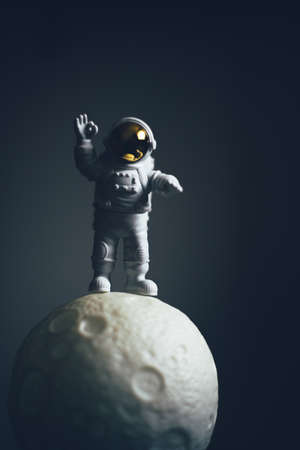 Astronaut and the Moon toysの写真素材