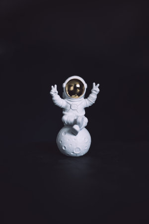Astronaut and the Moon toysの写真素材