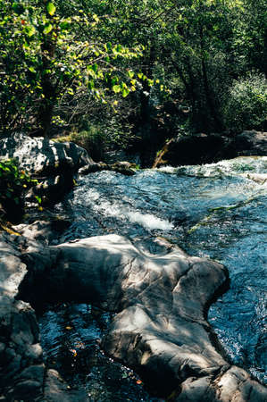 Waterfall at Aira Force near Ullswater, Lake Districtの写真素材