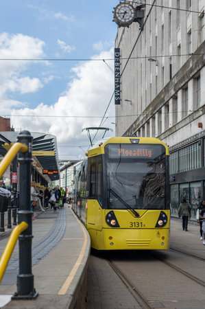 City centre of Manchester, UKのeditorial素材