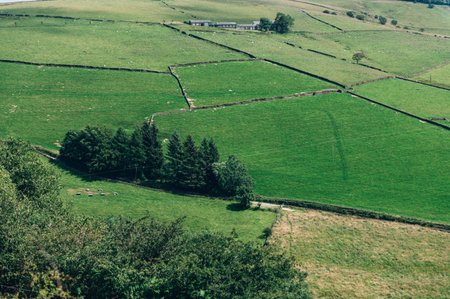 Teggs Nose, Ridgegate Reservoir, Trentabank Reservoir Circular, Peak District National Park, England, UKの写真素材